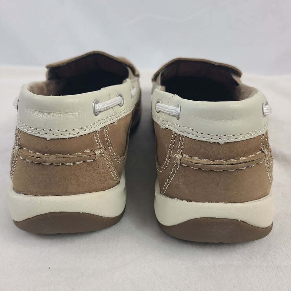 NEW Rockport Works Women's Sailing Club Slip-On Boat Shoes Tan Sz 9.5 M Leather - Picture 6 of 9